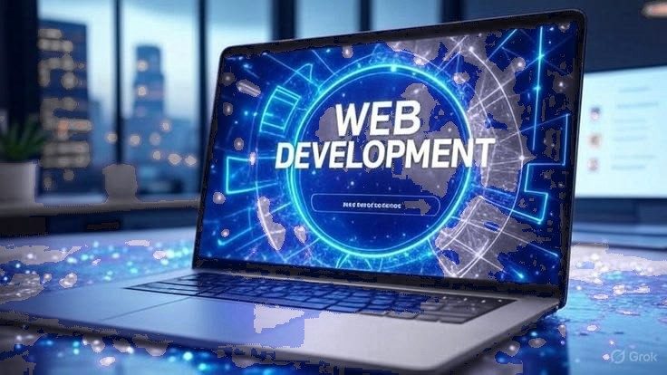 NYX ile geliştirilen bir web projesinin dizüstü bilgisayar ekranında görünümü